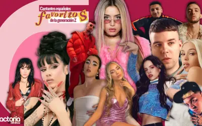 Montaje de cantantes españoles favoritos de la generación Z, con Aitana, Bad Gyal, Quevedo y más.