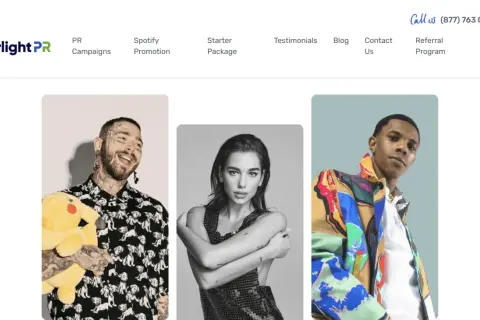 Artistas como Post Malone, Dua Lipa y A Boogie wit da Hoodie promociona tu musica con Starlight PR.