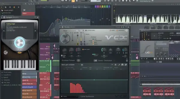 Fl Studio con plugins como Autogun, Vocodex y Licex, ideal para crear los mejores plugins fl studio.