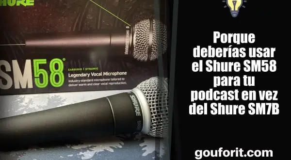Dos micrófonos Shure SM58, uno en su caja, son un micrófono de presión ideal para podcasts.