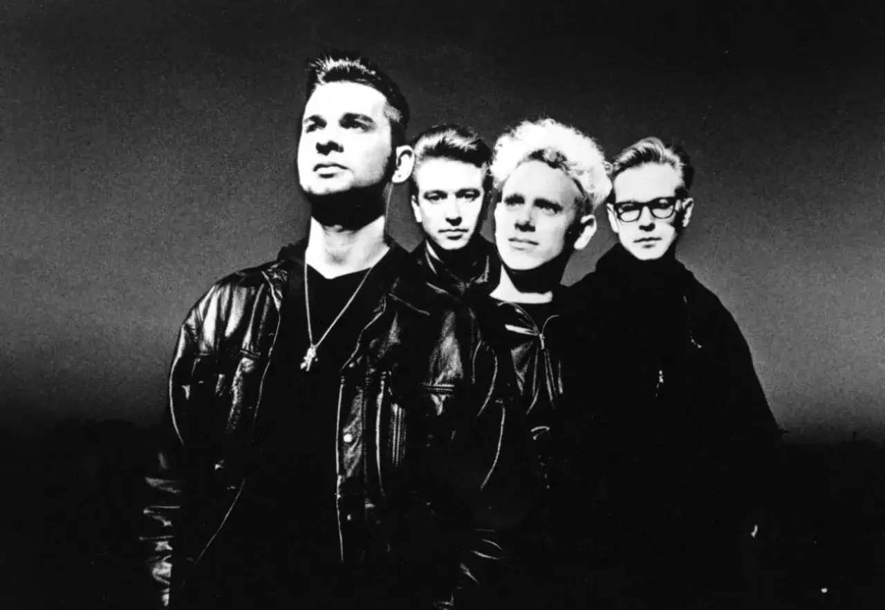 Cuatro hombres con chaquetas de cuero, un &iacute;cono del new wave 80.