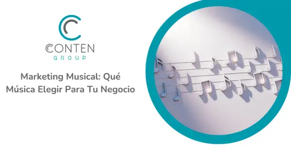 Notas musicales flotando sobre un pentagrama, ideal para blogs de música sobre marketing.